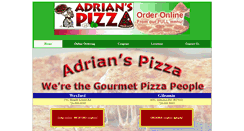 Desktop Screenshot of adrians-pizza.com