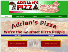 Tablet Screenshot of adrians-pizza.com